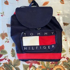 Tommy Hilfiger vintage canvas backpack